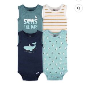 Gerber Baby Sleeveless Bodysuits Set of 4